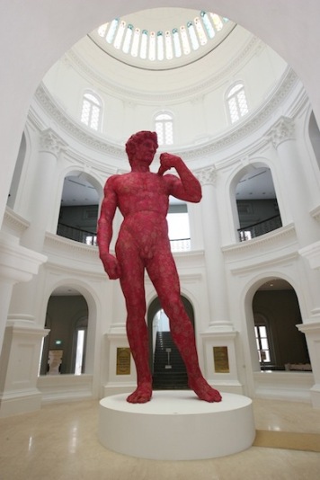 Despite the author’s concerns about the reception of the work Singaporean audiences loved Surrounding David Courtesy of the artist Herstory in art