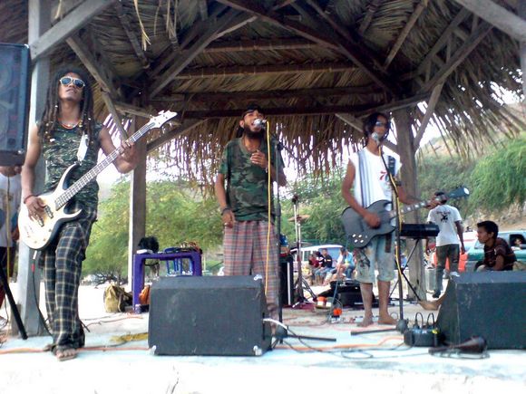 Gembel performing at a beachside hut in Dili A hybrid popular culture